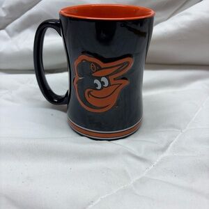 BALTIMORE ORIOLES 14OZ RELIEF CERAMIC MUG - BLACK